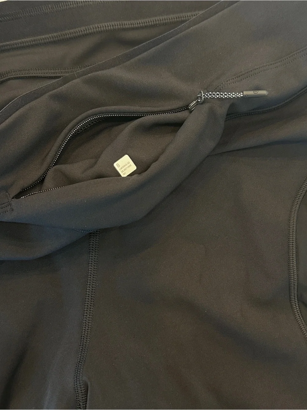 Lululemon No Line High Rise Run Tight 25” Black Sz 8 NWT